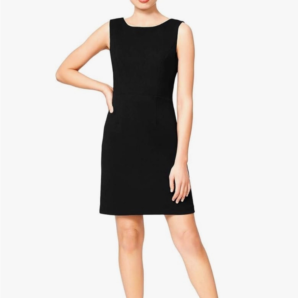 Betsey Johnson scuba Sheath Crepe‎ Dress Cross Back Sz 8